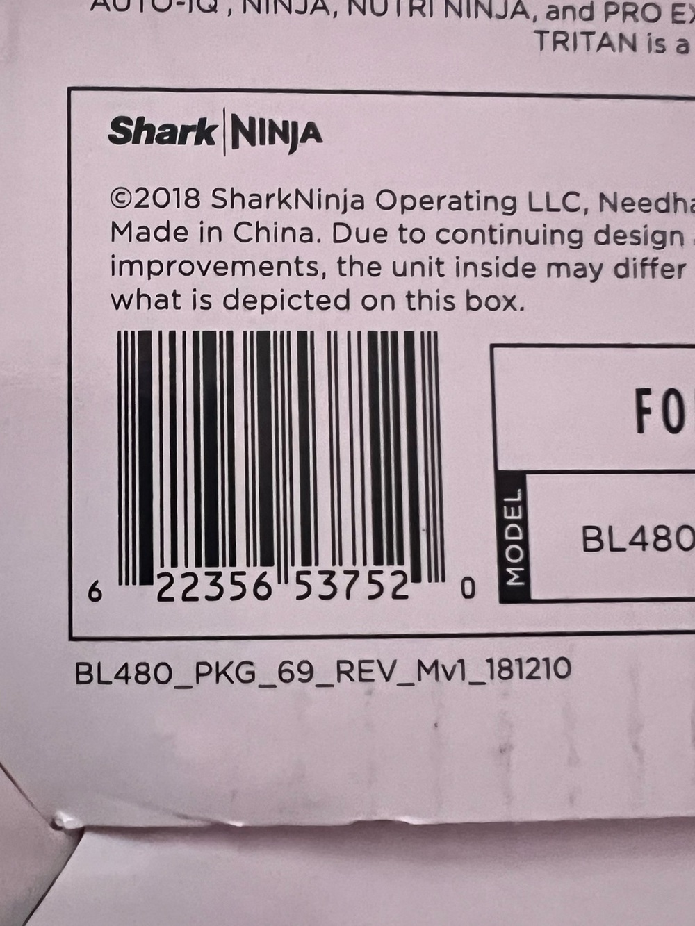 Nutri Ninja Blender BL480 Auto-iQ 1000W Silver Black New 18/24oz Cups - Picture 10 of 12